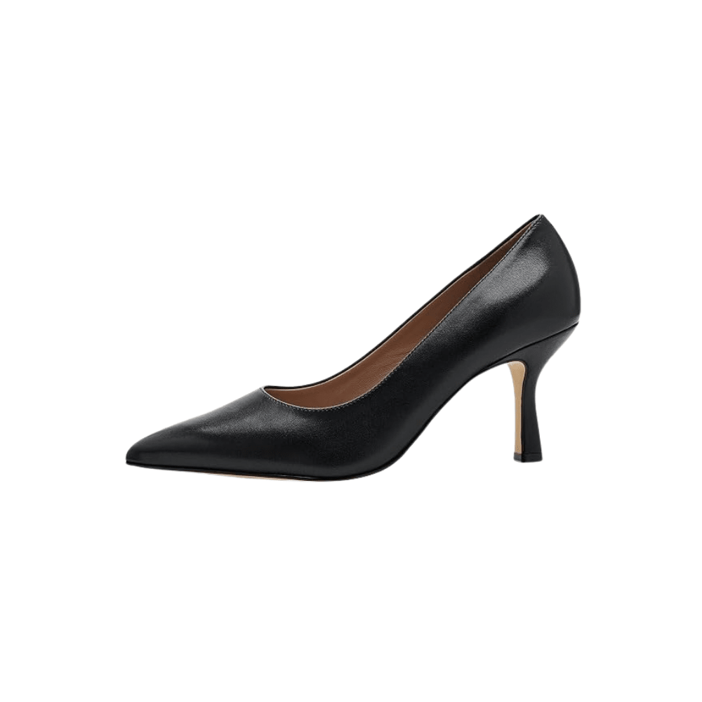 Cole Haan Women's Hansell Pointed Toe Leather Pump - Black Leather