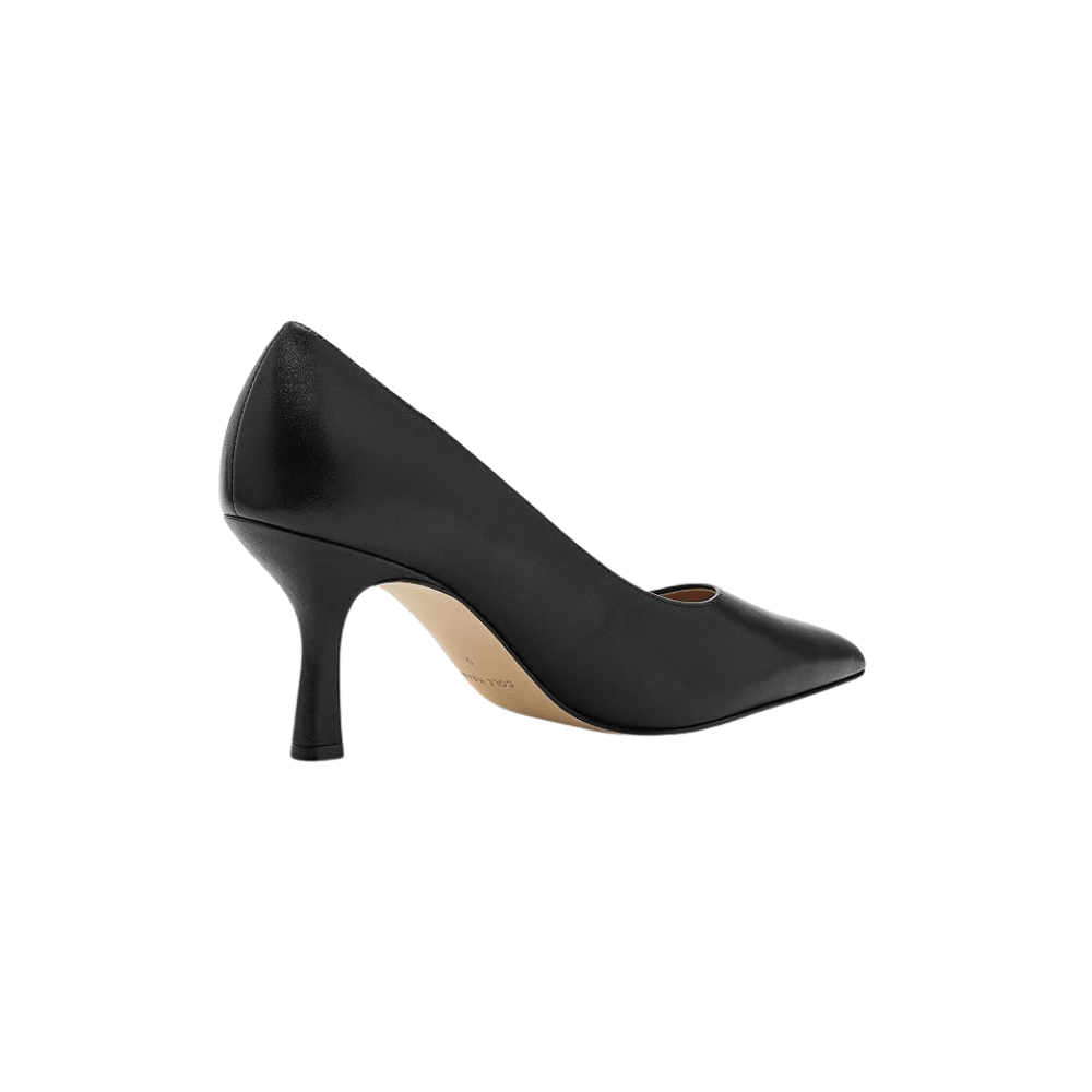 Cole Haan Women's Hansell Pointed Toe Leather Pump - Black Leather