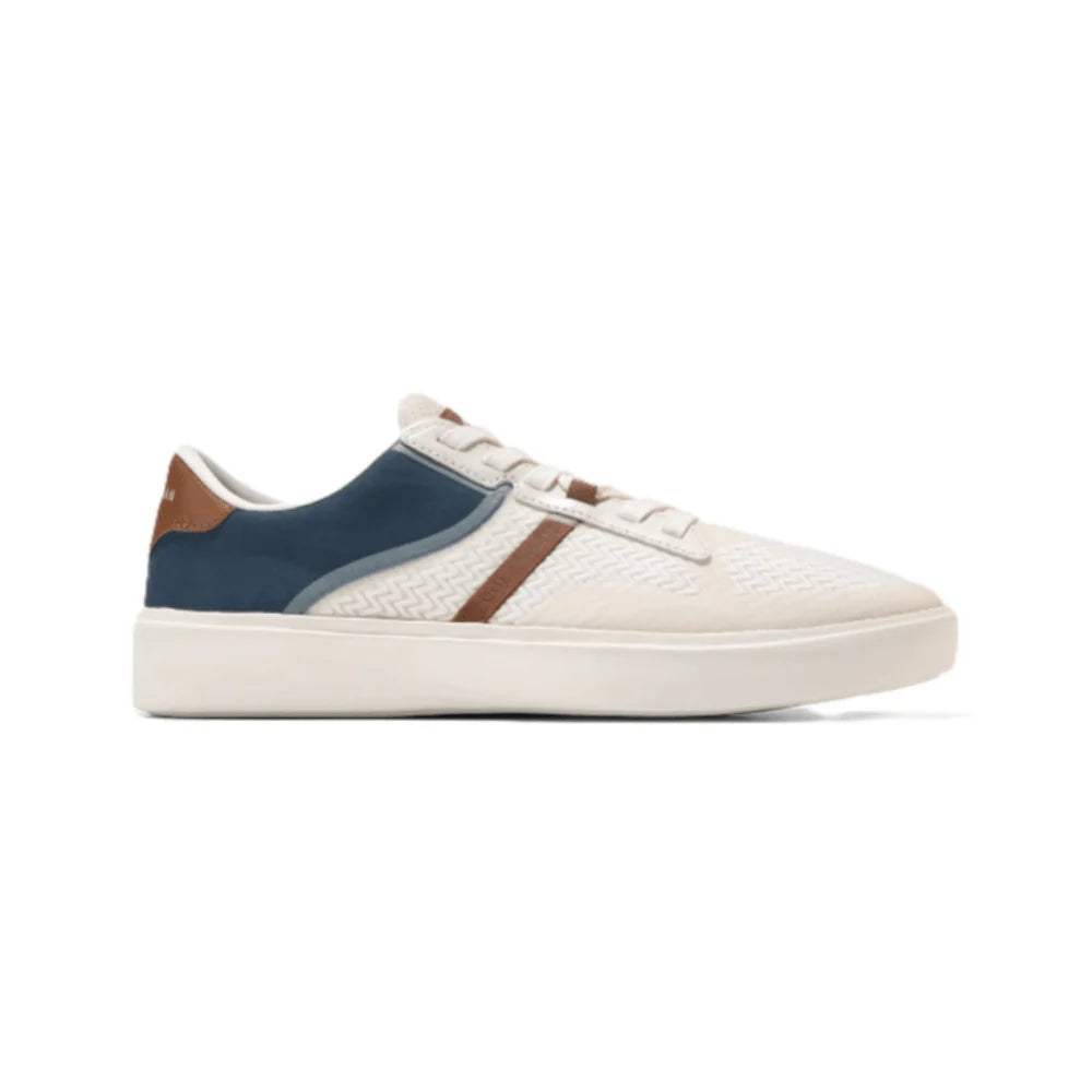 Cole Haan Men's Grand Crosscourt Winner Ivory/ Navy Blazer Sneakers