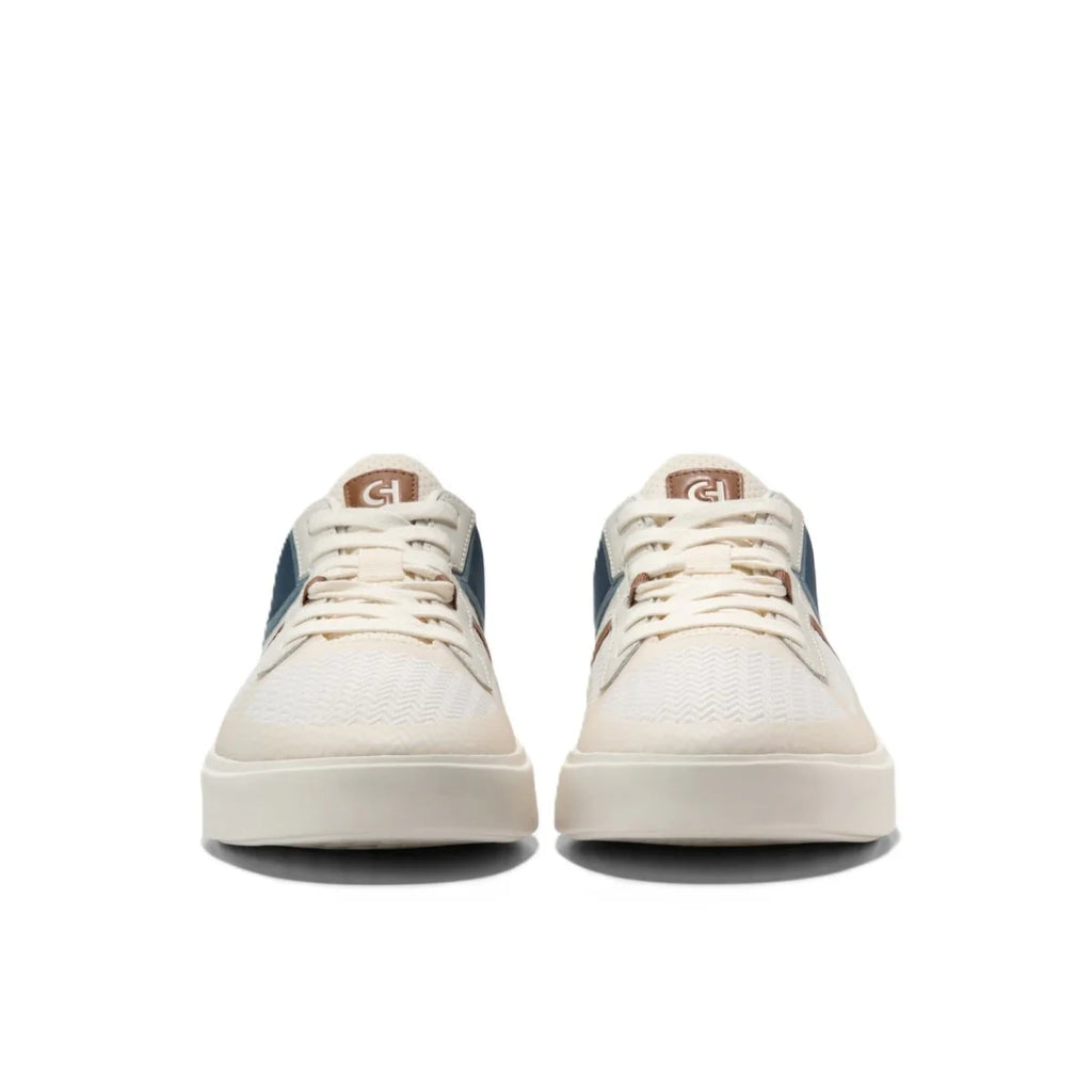 Cole Haan Men's Grand Crosscourt Winner Ivory/ Navy Blazer Sneakers