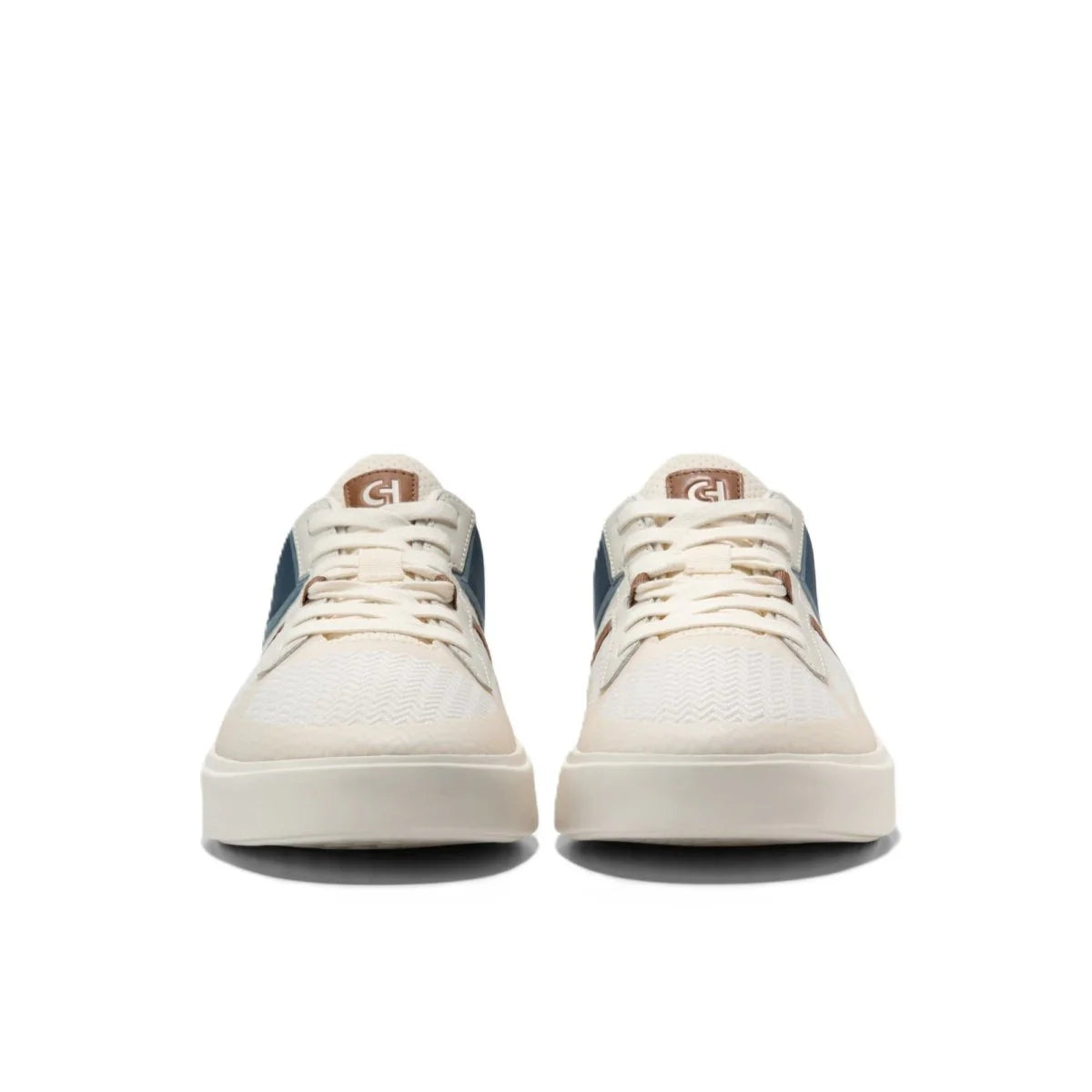 Cole Haan Men's Grand Crosscourt Winner Ivory/ Navy Blazer Sneakers