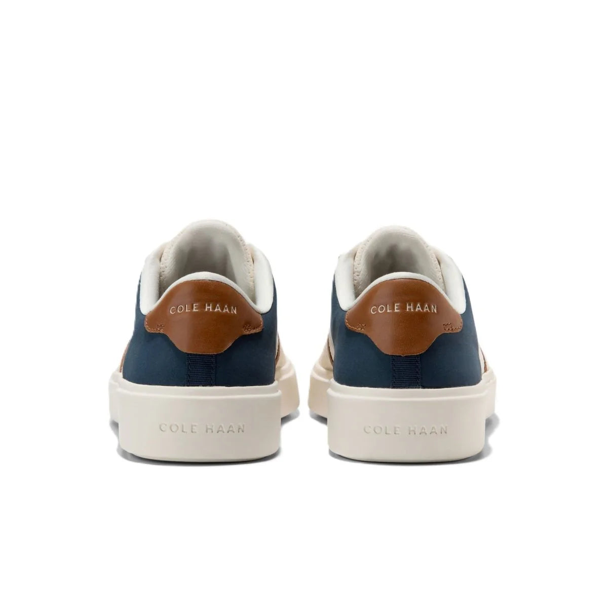 Cole Haan Men's Grand Crosscourt Winner Ivory/ Navy Blazer Sneakers