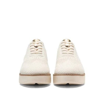 Cole Haan Women's Grand City Platform Sneaker Soft Gold Metallic-Ivory