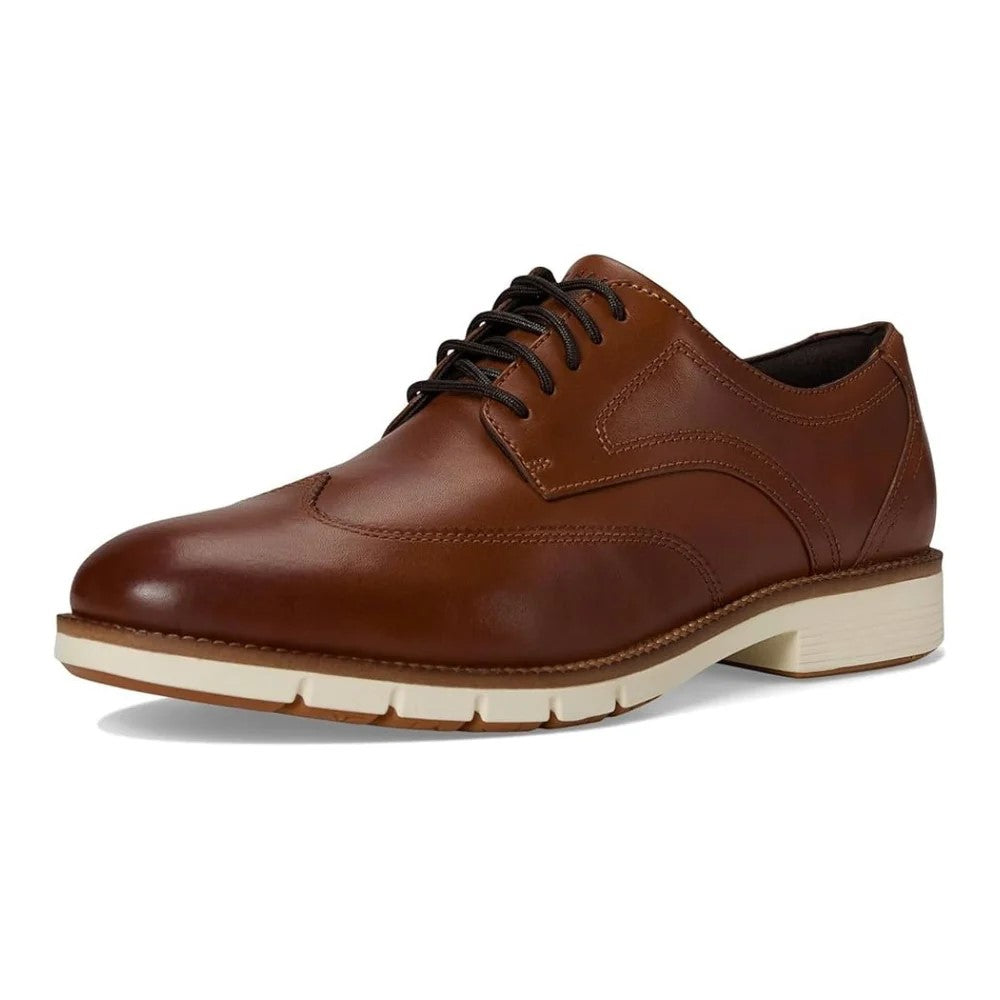 Cole Haan Men's Flexgrand360 Wingtip Oxford British Tan / Ivory Shoes
