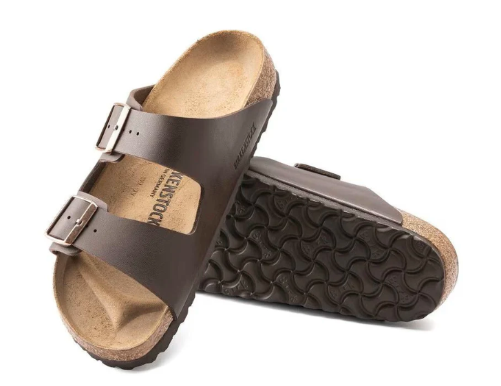 Birkenstock Arizona Birko-Flor - Dark Brown Leather Unisex Sandal