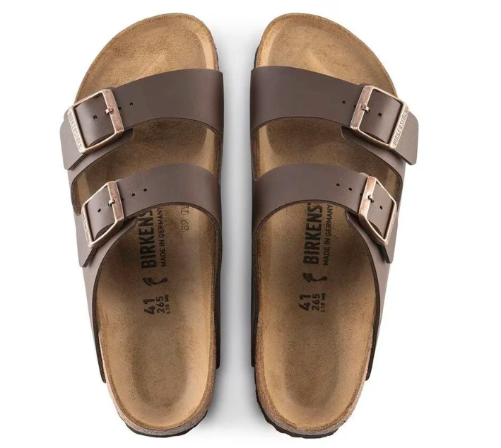 Birkenstock Arizona Birko-Flor - Dark Brown Leather Unisex Sandal