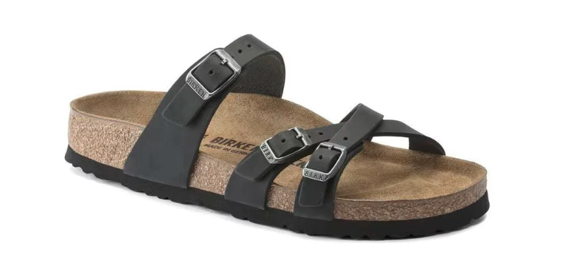 Birkenstock Women's Franca Oiled Leather Sandals – Black