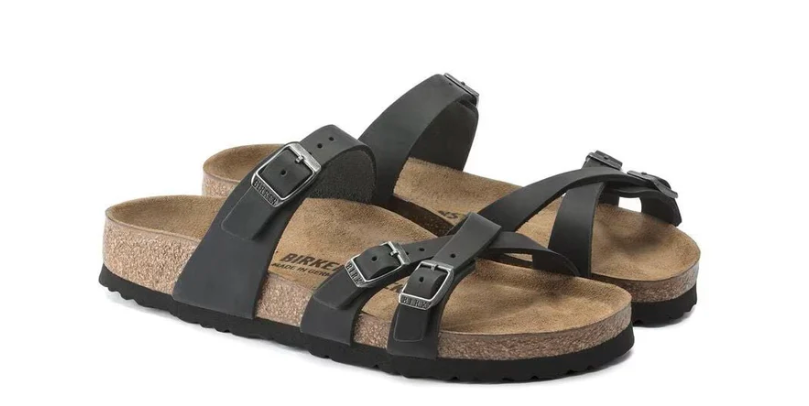 Birkenstock Women's Franca Oiled Leather Sandals – Black