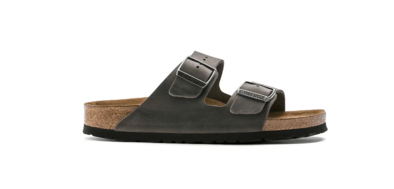 Arizona Sandal Iron Oiled Leather with Soft Footbed