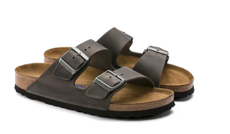 Arizona Sandal Iron Oiled Leather with Soft Footbed