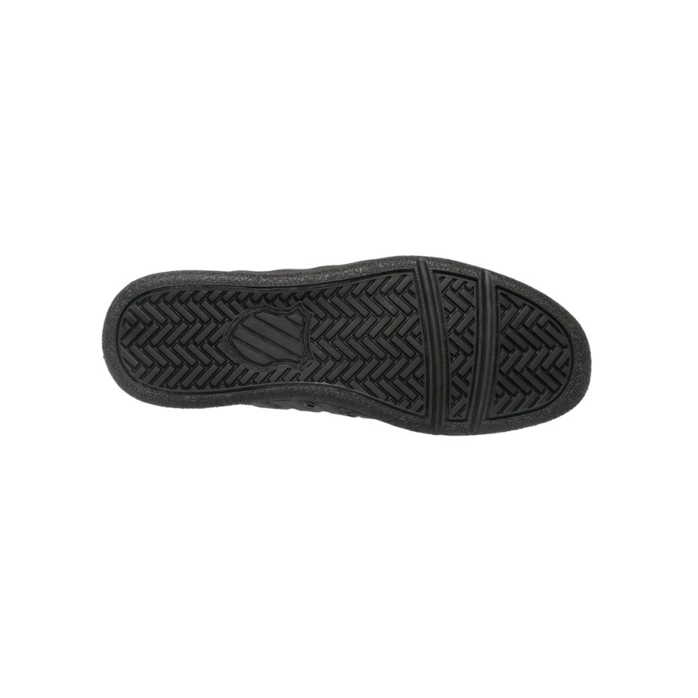 K-Swiss Men’s Classic VN Extra Wide Leather Sneakers – Black/Black