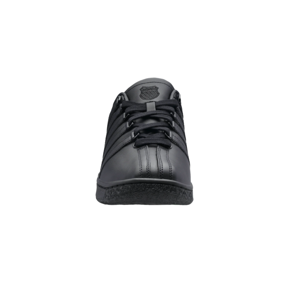 K-Swiss Men’s Classic VN Extra Wide Leather Sneakers – Black/Black