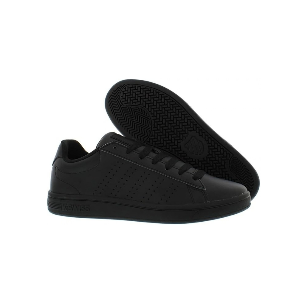 K-Swiss Men’s Court Casper Low Sneakers – Black / Black / Black