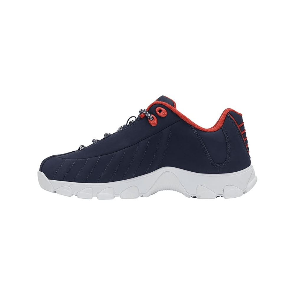 K-Swiss Men's ST 329 CMF Leather Sneaker Navaca/MSRed/WT