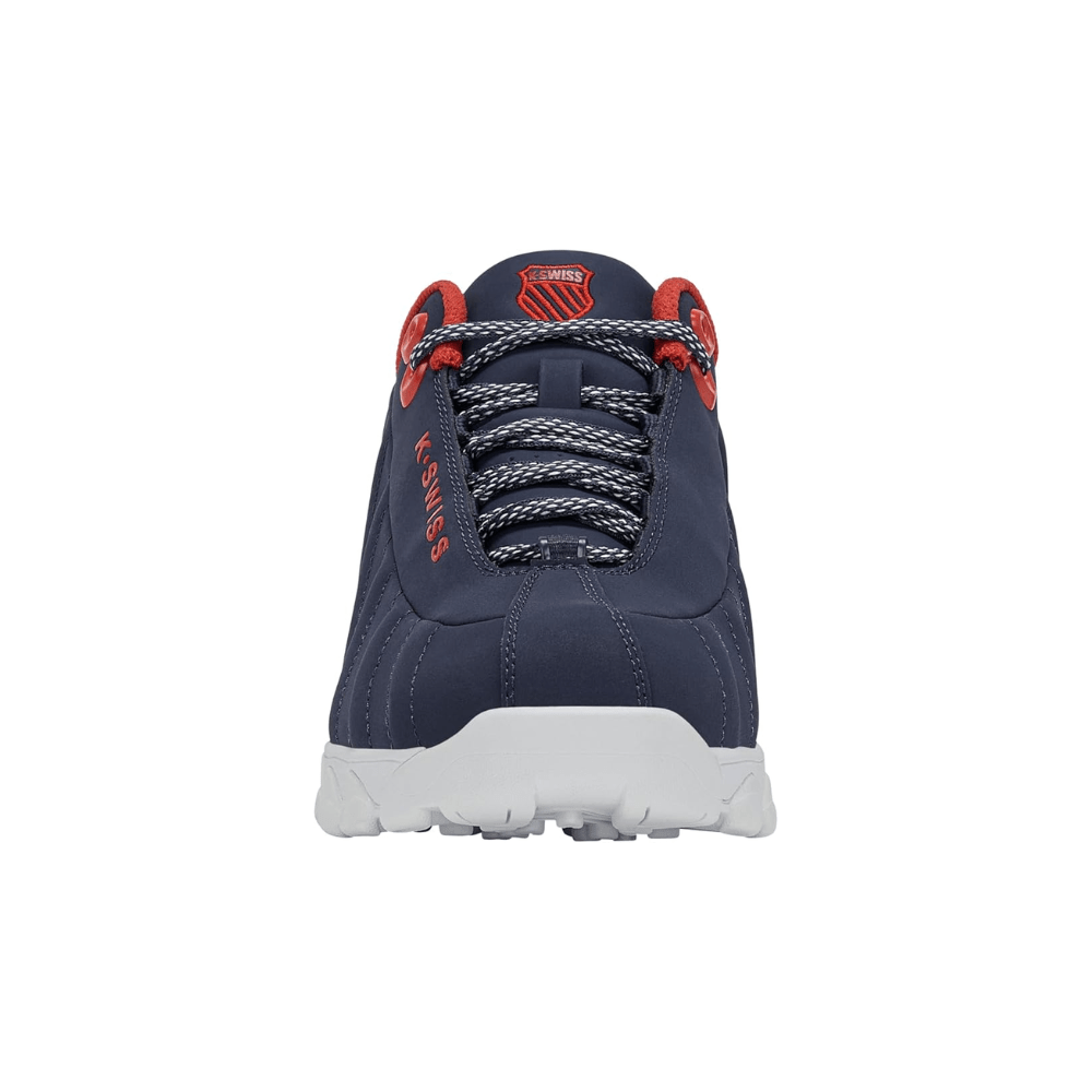 K-Swiss Men's ST 329 CMF Leather Sneaker Navaca/MSRed/WT