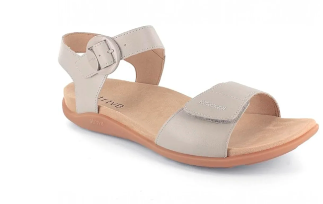Strive Bay Women's Supportive Comfort Latte Sandal
