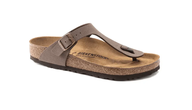 Birkenstock Gizeh – Birkibuc Women's Leather Thong Sandals Mocha 43751