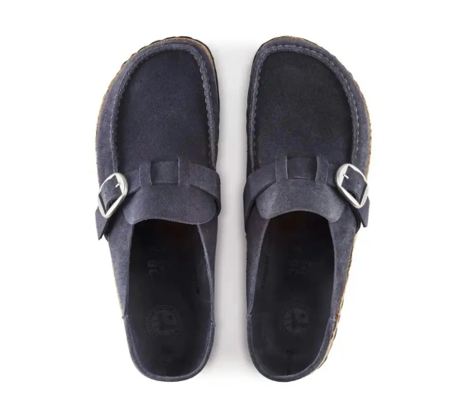 Birkenstock Buckley Suede Leather Navy Unisex Sandal