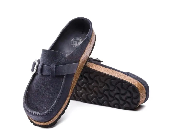 Birkenstock Buckley Suede Leather Navy Unisex Sandal