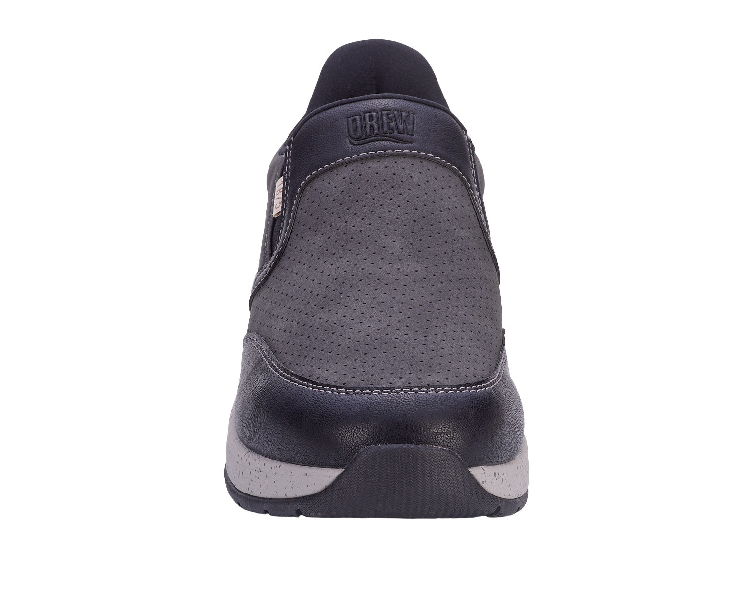 Drew Shoe Caleb Men's Hands-Free Slip-On - Comfort Nubuck Leather Sneaker with Spacious Fit