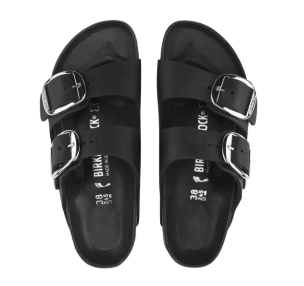 Birkenstock Arizona Big Buckle | Black Oiled Leather
