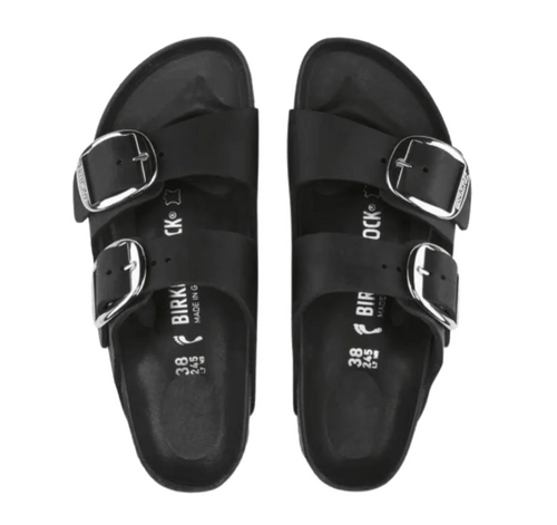 Birkenstock Arizona Big Buckle | Black Oiled Leather