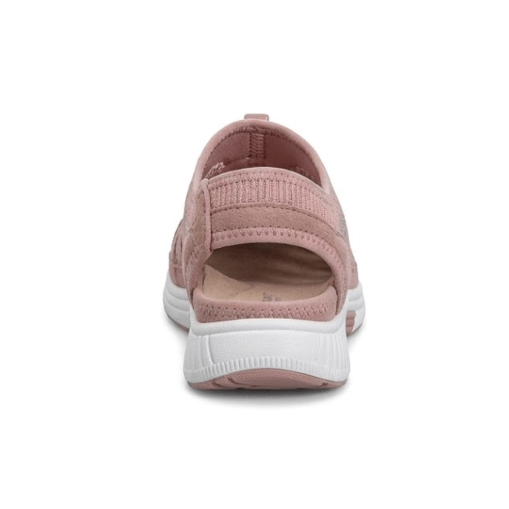 Orthofeet Women’s Laguna Adjustable Stretch No Tie Sandal Peach