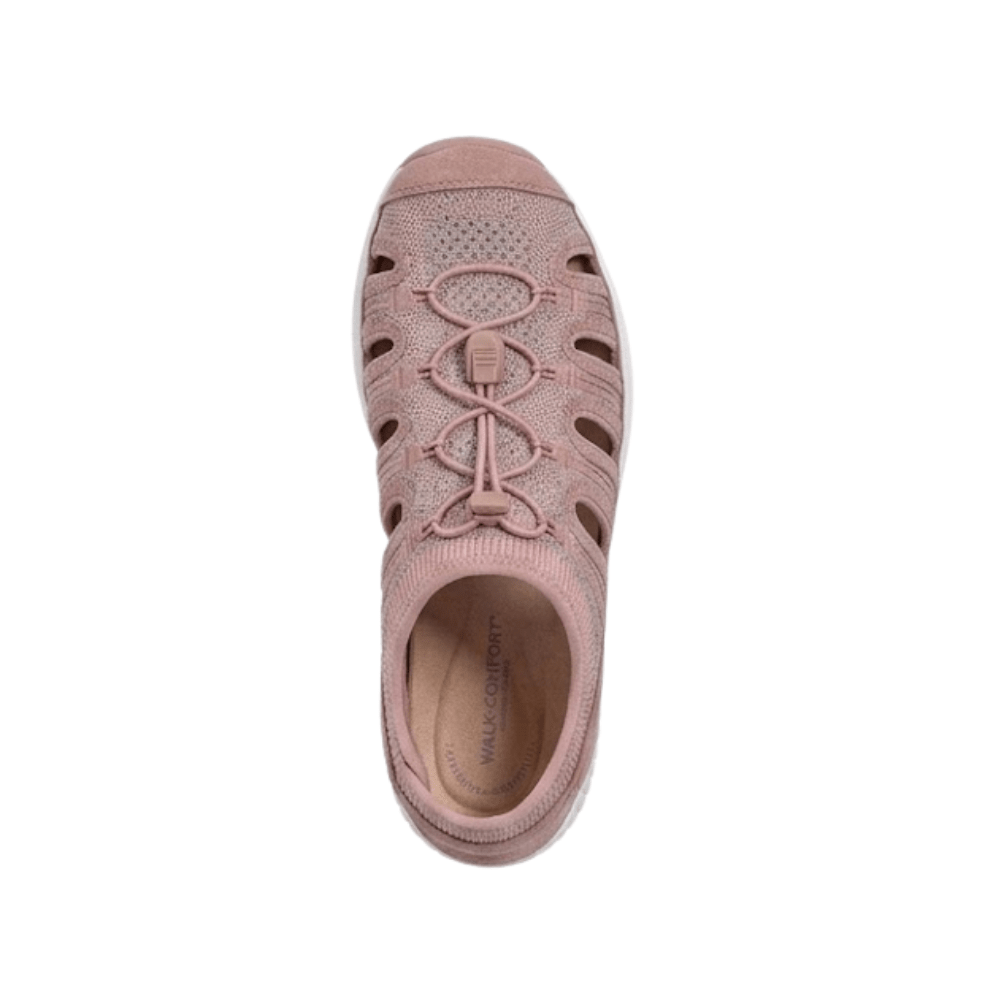 Orthofeet Women’s Laguna Adjustable Stretch No Tie Sandal Peach