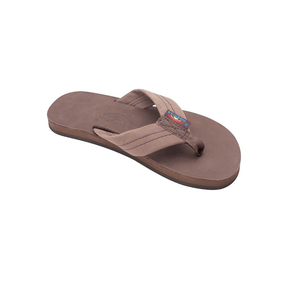 Rainbow Kids Premier Leather 1" Strap Sandal - Expresso 101LTS00-EXPR