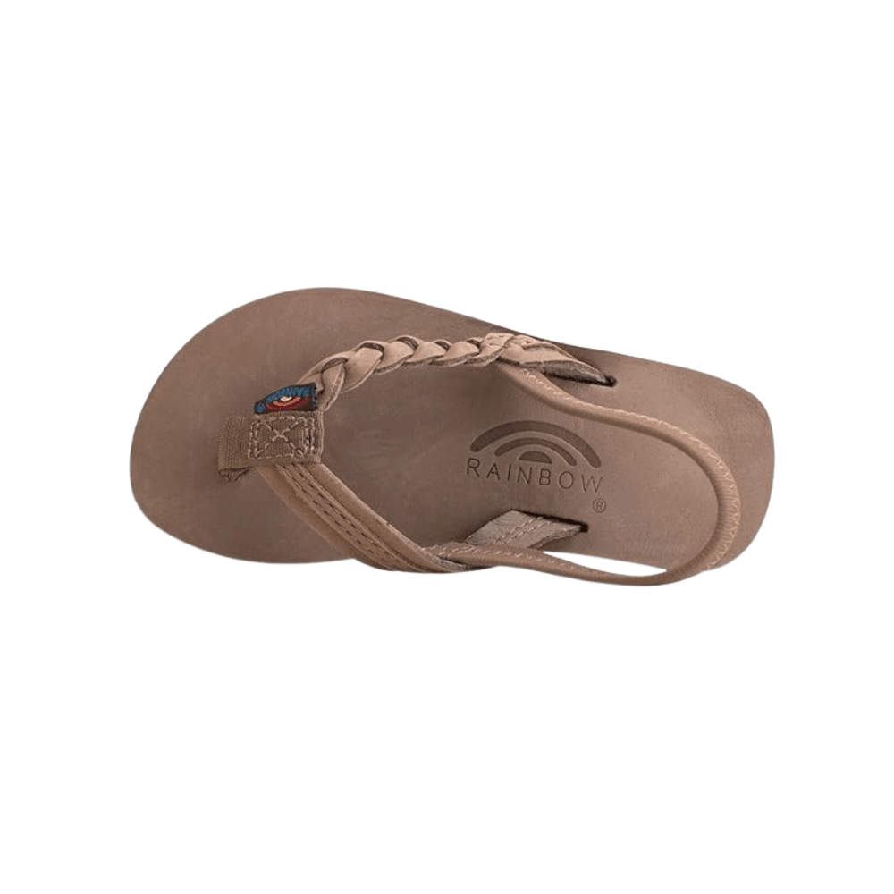 Rainbow Sandals Kid's Toddler - Flirty Braidy Dark Brown Flipflop