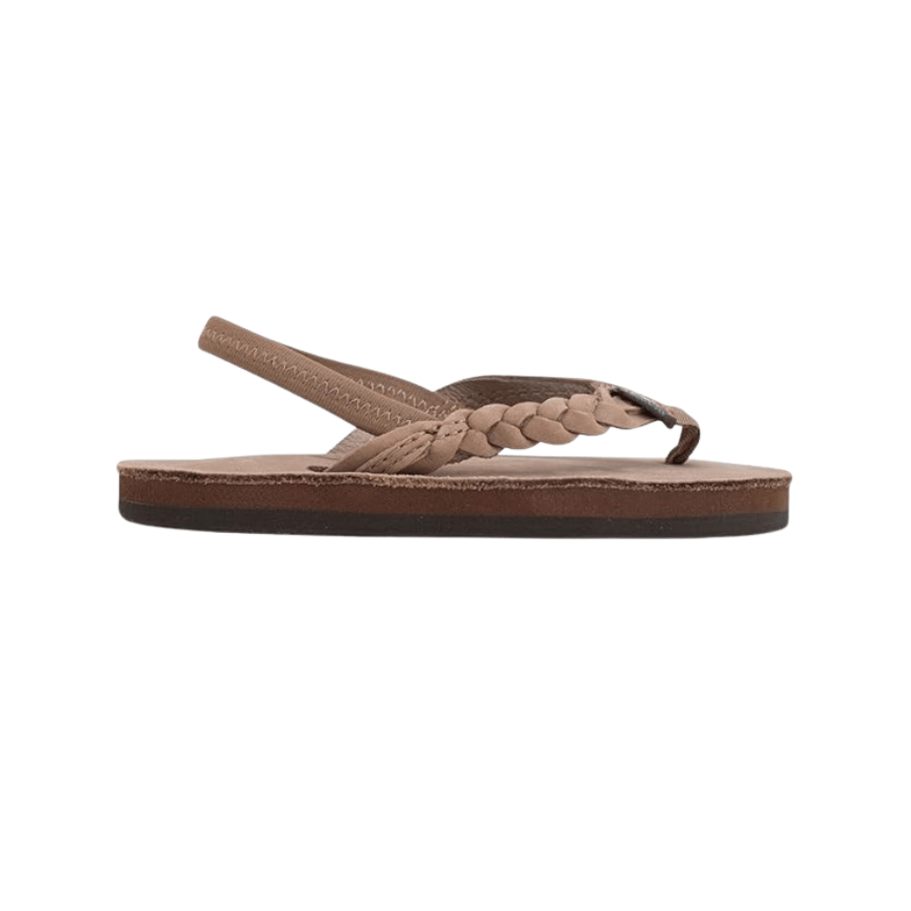 Rainbow Sandals Kid's Toddler - Flirty Braidy Dark Brown Flipflop