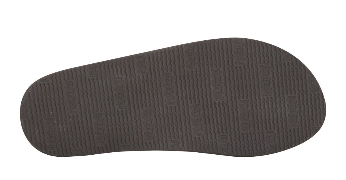 Rainbow Sandals Men's Single Layer Wide Strap Premier Leather - Dark Brown