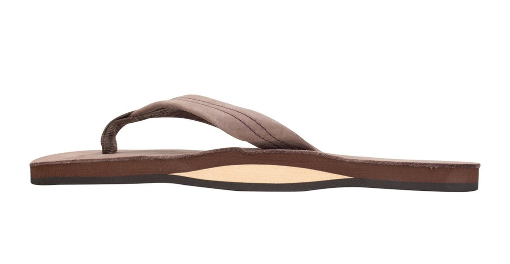 Rainbow Sandals Men's Single Layer Wide Strap Premier Leather -  Expresso