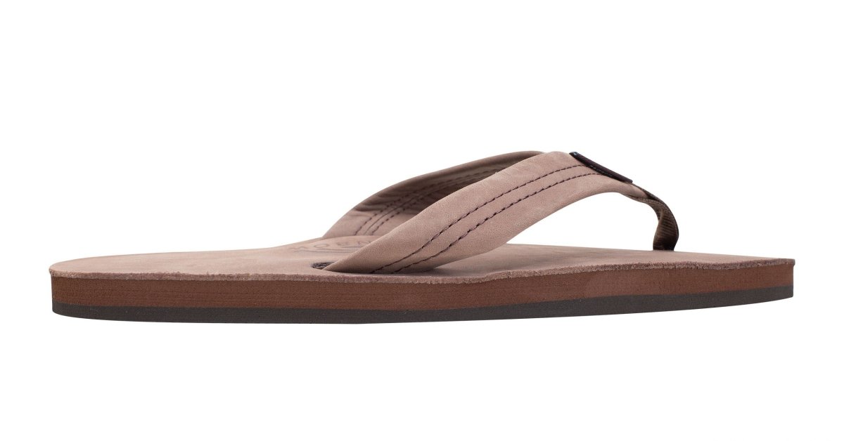 Rainbow Sandals Men's Single Layer Wide Strap Premier Leather -  Expresso
