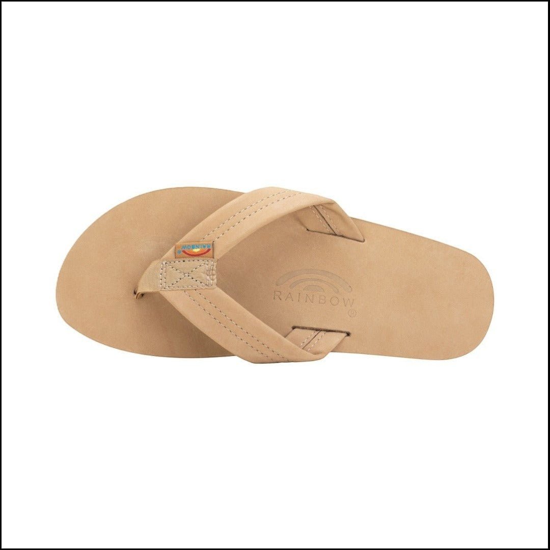 Rainbow Sandals Men's Single Layer Wide Strap Premier Leather - Sierra Brown