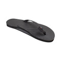 Rainbow Women's Sandal Narrow Strap Single Layers Black Classic Leather