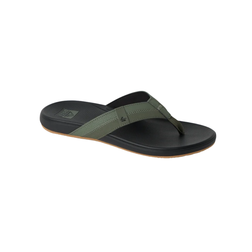 REEF Men’s Cushion Phantom 2.0 Water-Friendly Flip-Flops – Olive / Gum
