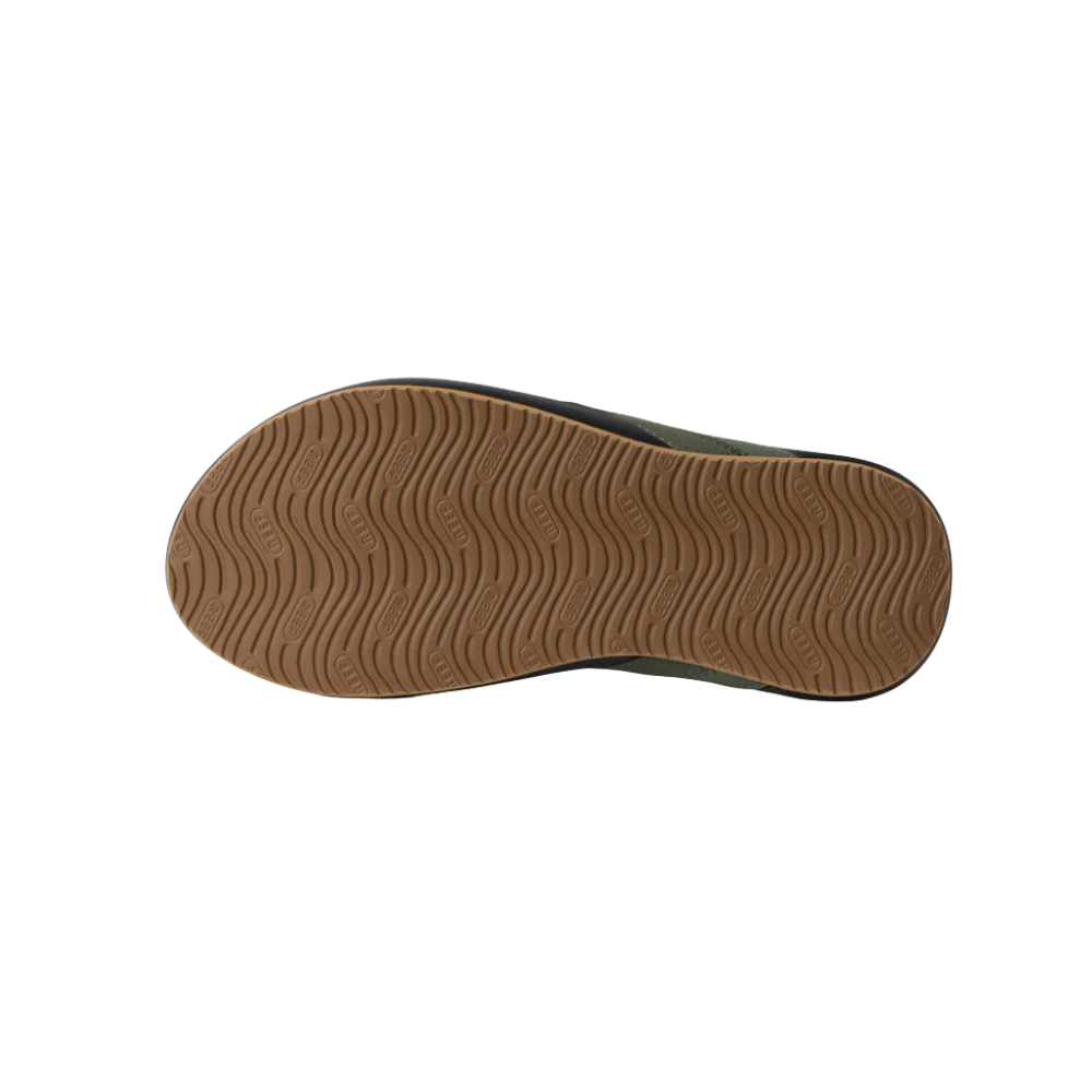 REEF Men’s Cushion Phantom 2.0 Water-Friendly Flip-Flops – Olive / Gum