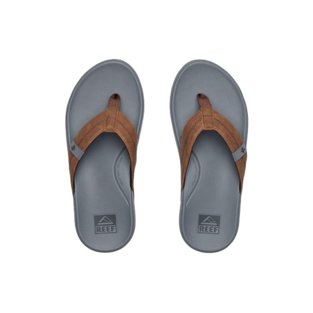 REEF Men’s Cushion Phantom 2.0 Flip-Flops – Tan / Grey