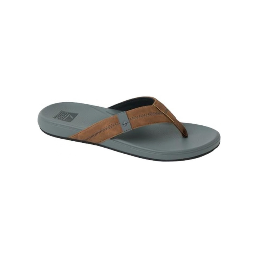 REEF Men’s Cushion Phantom 2.0 Flip-Flops – Tan / Grey