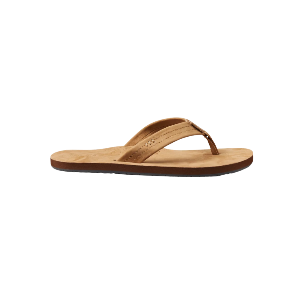 REEF Men’s Draftsmen Full Grain Leather Flip-Flops – Classic Tan