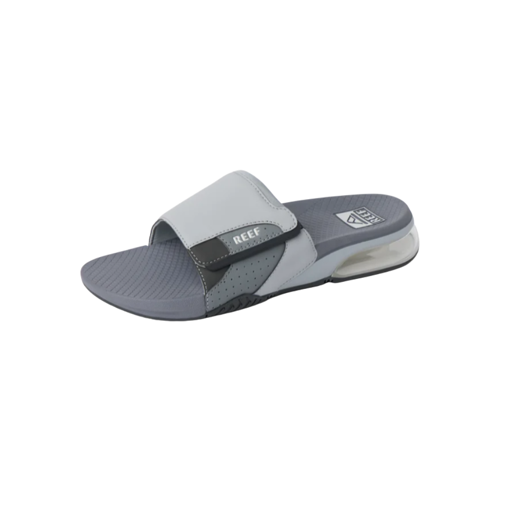 REEF Men’s Fanning Slide Water-Friendly Sandals – Grey