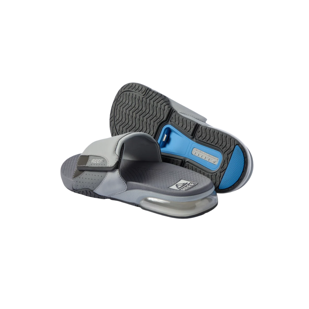 REEF Men’s Fanning Slide Water-Friendly Sandals – Grey