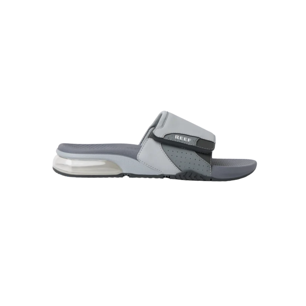 REEF Men’s Fanning Slide Water-Friendly Sandals – Grey