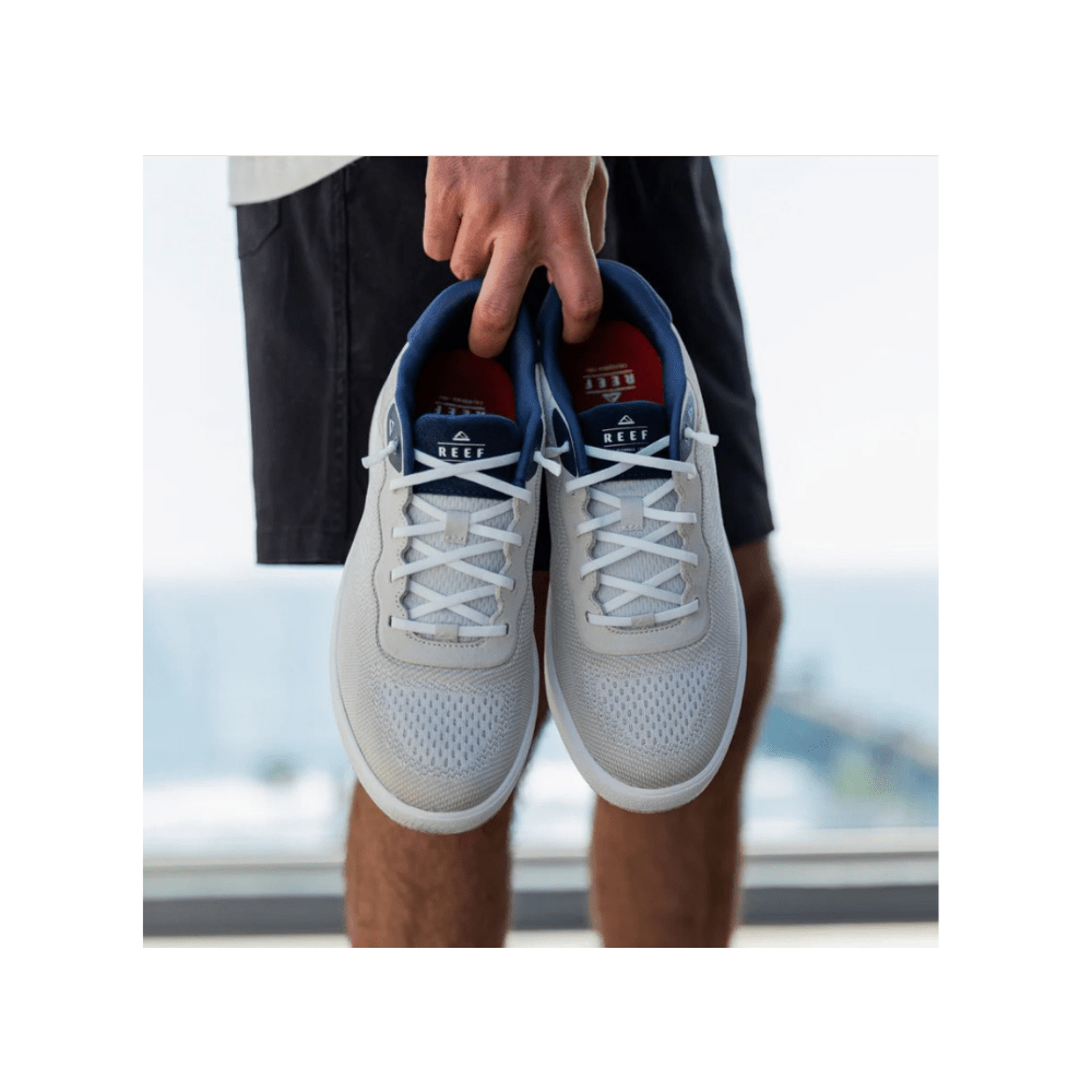 Reef Men's Shoreline Del Mar Breathable Knit Sneakers - Tan/White/Navy