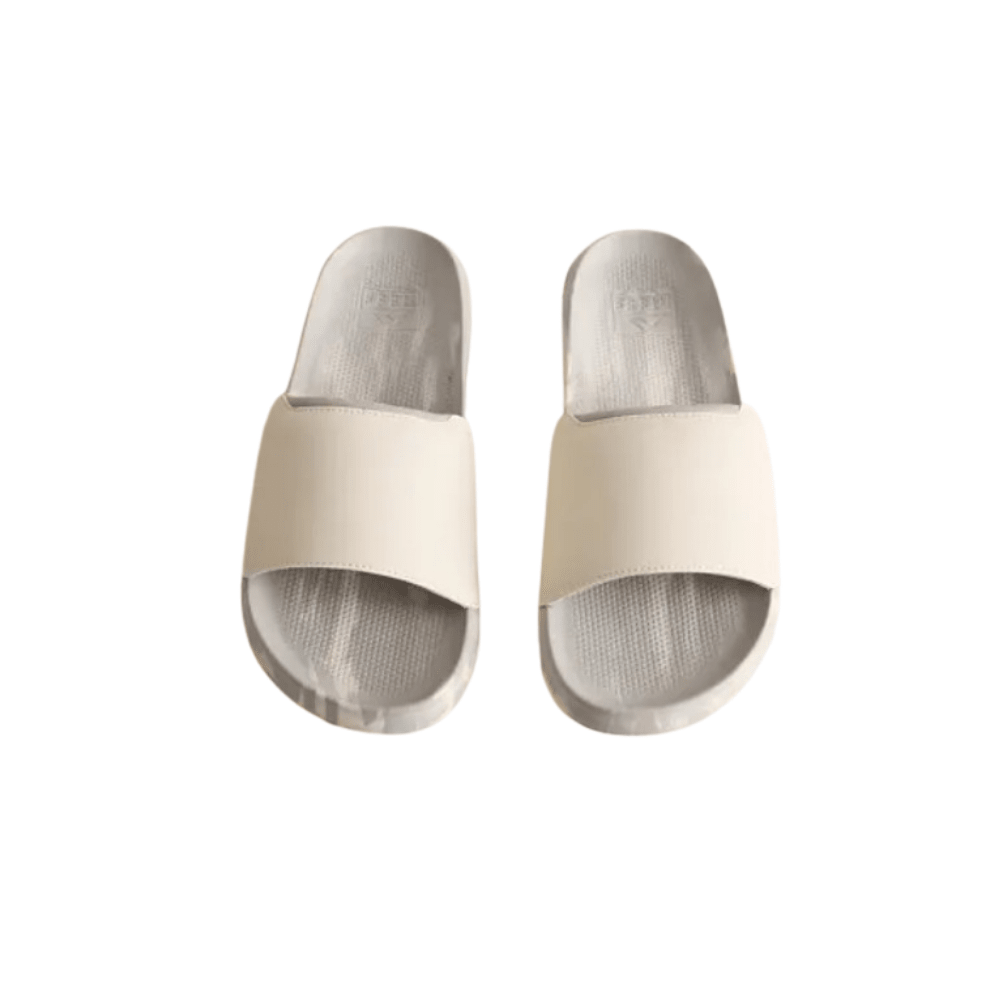 Reef Men's Tailslide Cushion Slide Sandals - White Grey Marble (CJ8559)