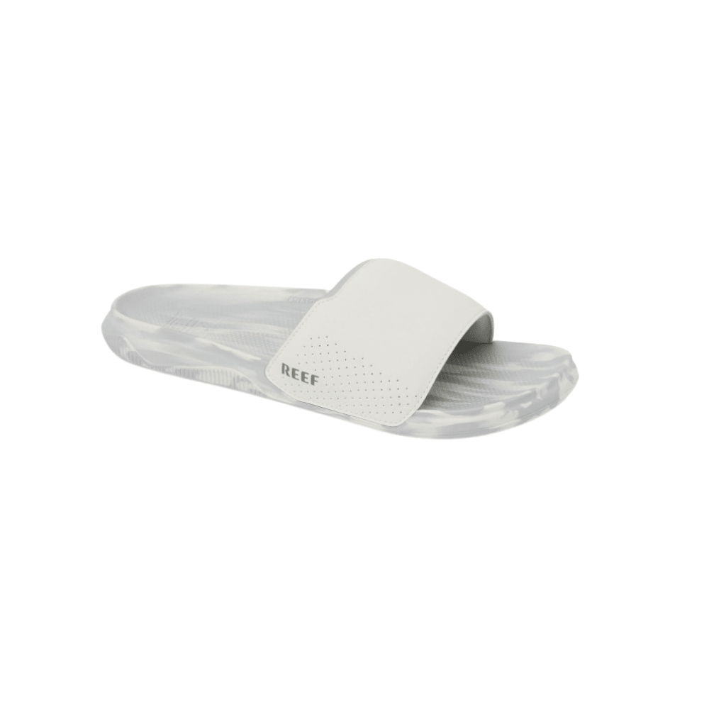 Reef Men's Tailslide Cushion Slide Sandals - White Grey Marble (CJ8559)