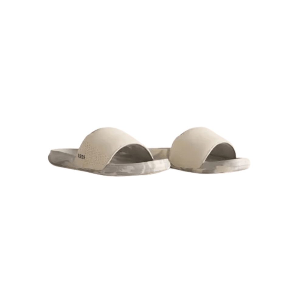 Reef Men's Tailslide Cushion Slide Sandals - White Grey Marble (CJ8559)