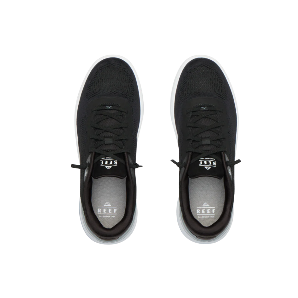 REEF Men’s Shoreline Del Mar Everyday Sneakers – Black / White