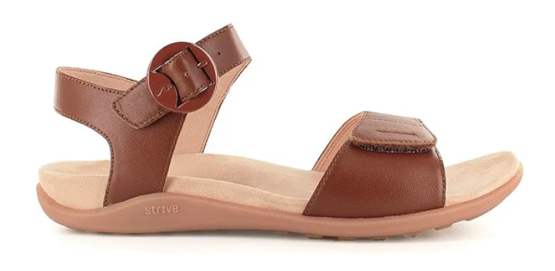 Strive Bay Women's Supportive Comfort Tan Sandal